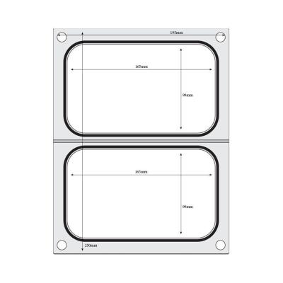 Těsnicí matrice pro těsnicí stroj , HENDI, na dvě misky 178x113 mm | 805589